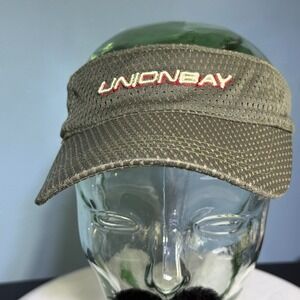 Unionbay Mens Olive Green Mesh Visor Adjustable Embroidered Logo Star Patch Y2K